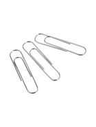 Скрепки канцелярские ErichKrause, 33 мм, 100 шт., оцинкованные, картонная упаковка 1013888