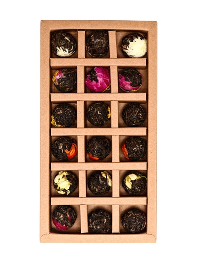 Чай зелёный китайский связанный 2022 г, 18 шт., 120 г