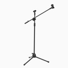 Микрофонная стойка Music Life напольная, под два микрофона, h-150 см, d микрофона 2,5 см - фото 8957663
