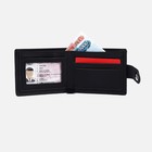Портмоне мужское на магните, отдел для купюр, для карт, для монет, цвет чёрный - фото 22140628