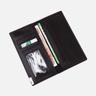 Портмоне мужское без застежки, отдел для купюр, для карт, для монет, цвет коричневый 9472882