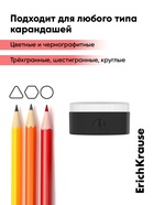 Точилка ErichKrause Universe, 1 отверстие, с контейнером, отверстие диаметром 8 мм, МИКС 1013890