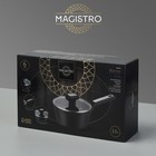 Ковш Magistro Warrior, 2.3 л, d=20 см, h=8.8 см, с крышкой, антипригарное покрытие, индукция, чёрный - Фото 7
