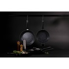 Кастрюля Magistro Warrior, 4 л, d=24 см, h=10.5 см, с крышкой, антипригарное покрытие, индукция, алюминий, чёрная - Фото 10