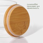Банка для сыпучих BellaTenero «Эко», 750 мл, 12×10.5 см, с бамбуковой крышкой, стекло, прозрачная - Фото 3