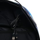 Рюкзак молодёжный 39 х 30 х 17 см, 19л, эргономичная спинка + usb и аудио выход, deVENTE Red Label, No Panic, чёрный - Фото 12