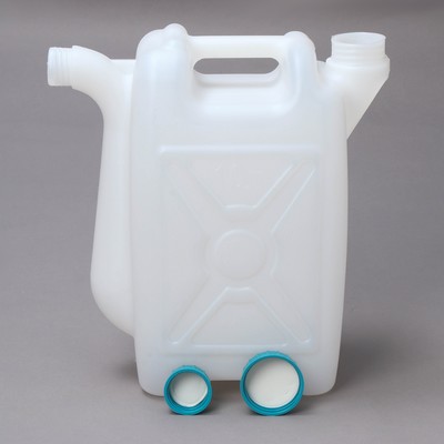 Канистра пищевая «Бочонок», 10 л, пластиковая, со сливом, белая
