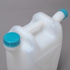 Канистра пищевая «Бочонок», 10 л, пластиковая, со сливом, белая - Фото 3