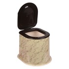 Туалет дачный, h=36 см, без дна, с отверстиями для крепления к полу, бежевый - Фото 3