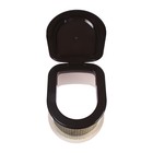 Туалет дачный, h=36 см, без дна, с отверстиями для крепления к полу, бежевый - Фото 5