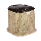 Туалет дачный, h=36 см, без дна, с отверстиями для крепления к полу, бежевый - Фото 4