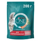 Сухой корм Purina one для кастрированных  кошек, лосось/пшеница, 200 г - Фото 1