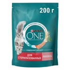 Сухой корм Purina one для стерилизованных кошек, лосось/пшеница, 200 г - Фото 1