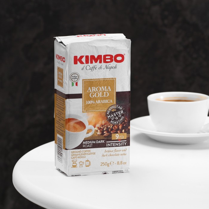Кофе молотый KIMBO AROMA GOLD 100% ARABICA, 250 г
