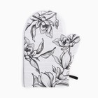 Варежка-прихватка «Доляна» Plant leaves 20×27 см, 100% хлопок, 250 г/м² - Фото 2