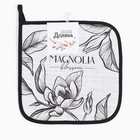 Прихватка Доляна Plant leaves 19х19 см, 100% хлопок, 250 г/м2 - фото 53298593