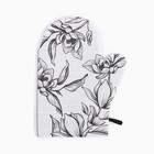 Кухонный набор «Доляна» Plant leaves: варежка 20×27 см, прихватка 19×19 см, 100% хлопок, 250 г/м² 9525931 - фото 14174474