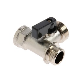 Кран шаровой MasterProf, трехпроходной, 1/2"х3/4"х1/2", внутренняя/наружная/наружная резьба