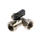 Кран шаровой MasterProf, трехпроходной, 1/2"х3/4"х1/2", внутренняя/наружная/наружная резьба - фото 49197474