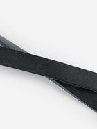 Ручка для сумки из натуральной кожи, регулируемая, с карабинами, 60±2 см × 1.2 см, цвет чёрный, серебряный - Фото 6