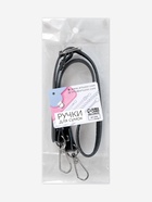 Ручка для сумки из натуральной кожи, регулируемая, с карабинами, 60±2 см × 1.2 см, цвет чёрный, серебряный - Фото 10