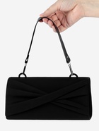 Ручка для сумки из натуральной кожи, с карабинами, 30 ± 2 см × 2.5 см, цвет чёрный/серебряный - Фото 5