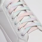 Шнурки для обуви, пара, плоские, 8 мм, 120 см, цвет радужный - Фото 2
