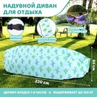 Надувной диван-шезлонг «Ламзак кактусы», 220 х 80 х 65 см, пляжный лежак - фото 307122402