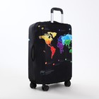 Чехол на чемодан 24", цвет чёрный/разноцветный - фото 7900096