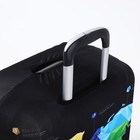 Чехол на чемодан 24", цвет чёрный/разноцветный - фото 7900097