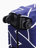 Чехол TEXTURA на чемодан на колёсах, 28" (L), с принтом, синий - Фото 6