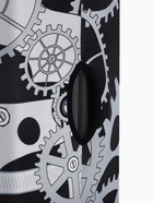 Чехол на чемодан на колёсах, 20" (S), с принтом, чёрный/серый - Фото 4