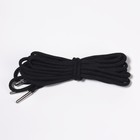 Шнурки для обуви, кевларовые, пара, круглые, d = 4 мм, 180 см, цвет чёрный - Фото 4