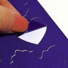 Набор фигурных заплаток ассорти, клеевые, лист 24,5 × 14,5 см, 18 шт, цвет синий - Фото 3