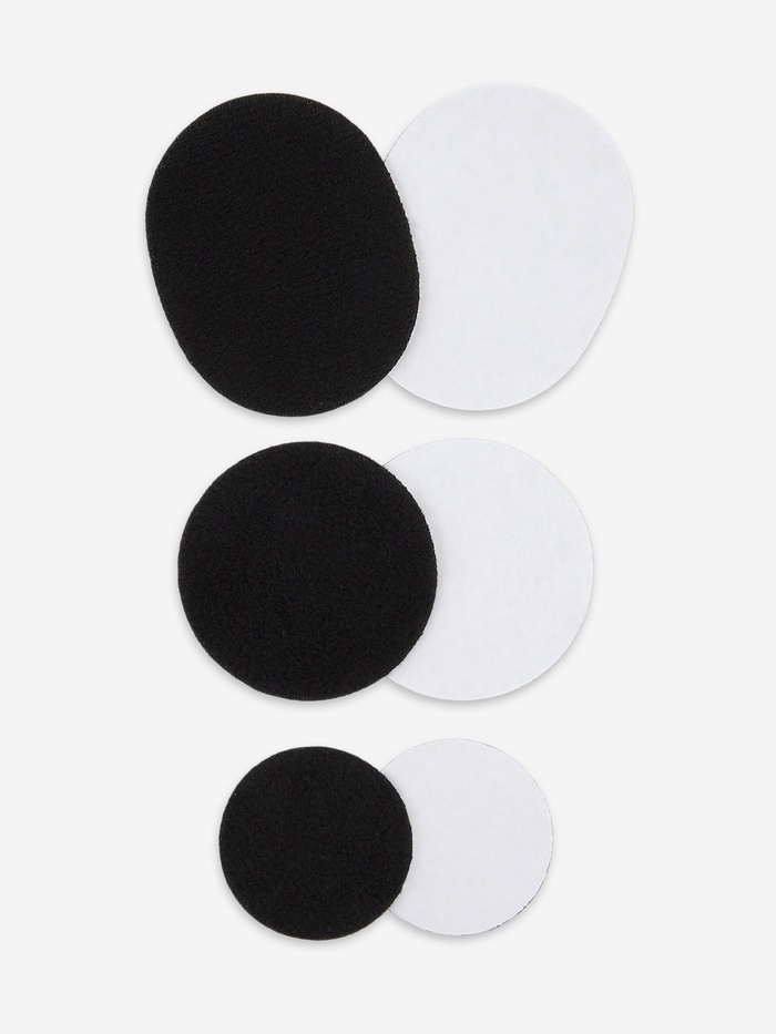 Заплатки для обуви, 6 шт., с клеевым слоем, чёрные - Фото 1