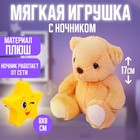 Ночник детский с мягкой игрушкой «Медведь» - Фото 1