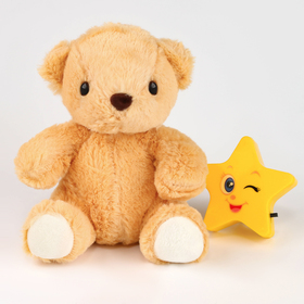Ночник детский с мягкой игрушкой «Медведь»