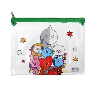 Папка на молнии А5 "Милашки", МИКС