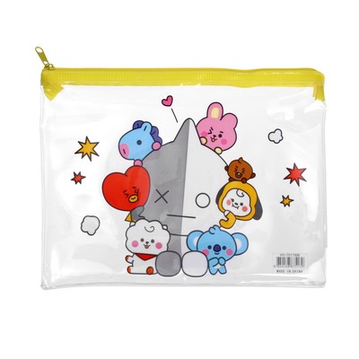 Папка на молнии А5 "Милашки", МИКС