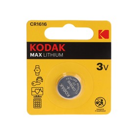 Батарейка литиевая Kodak Max, CR1616-1BL, 3В, блистер, 1 шт.