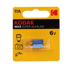 Батарейка алкалиновая Kodak Max Super, 11A (LR11, A11, MN11) -1BL, 6В, блистер, 1 шт. 9579260 - фото 10404469