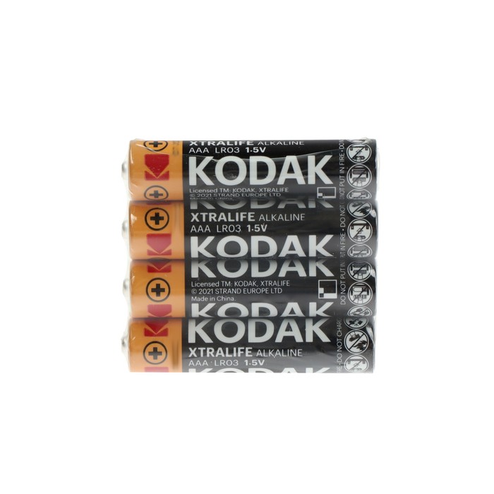 Батарейка алкалиновая Kodak Xtralife, AAA, LR03-60BOX, 1.5 В, бокс, 60 шт. - Фото 1