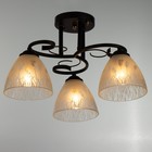 Люстра Ласни 3хE27 40Вт венге 45х45х28 см BayerLux - фото 35312608