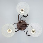 Люстра Ласни 3хE27 40Вт венге 45х45х28 см BayerLux - фото 35312613