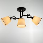 Люстра Ассами 3хE27 40Вт черный 45х20х25 см BayerLux - фото 22142856