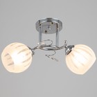 Люстра Элани 2хE27 40Вт хром 30х22х16 см BayerLux - фото 24246500