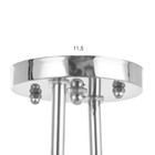 Люстра Адриан 2хE27 40Вт хром 30х22х16 см BayerLux - фото 22142896