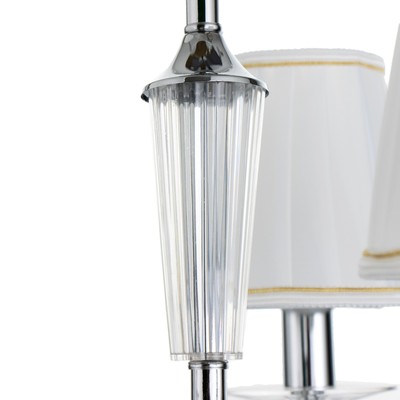 Люстра потолочная BayerLux «Авиталь», 3xЕ14, 40 Вт, хром, 58×58×80 см