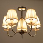 Люстра потолочная BayerLux «Авиталь», 5xЕ14, 40 Вт, хром, 58×58×80 см - Фото 3