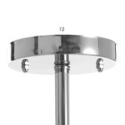 Люстра потолочная BayerLux «Авиталь», 5xЕ14, 40 Вт, хром, 58×58×80 см - Фото 5